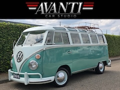 Volkswagen T1 - TYPE 24 VW Microbus De Luxe Samba 50 PK OPEN PANORAMA DAK ROOF RACK ORIGINEEL DUITSE 21 RA