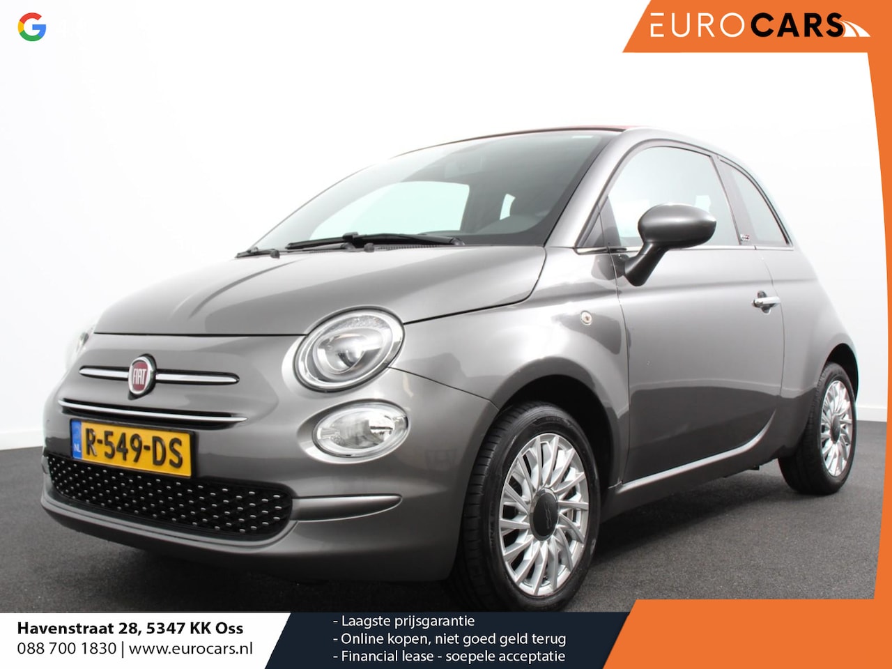 Fiat 500 C - 1.2 Lounge Automaat | Cruise control | Climate control | LM Velgen | App Connect | Park Co - AutoWereld.nl