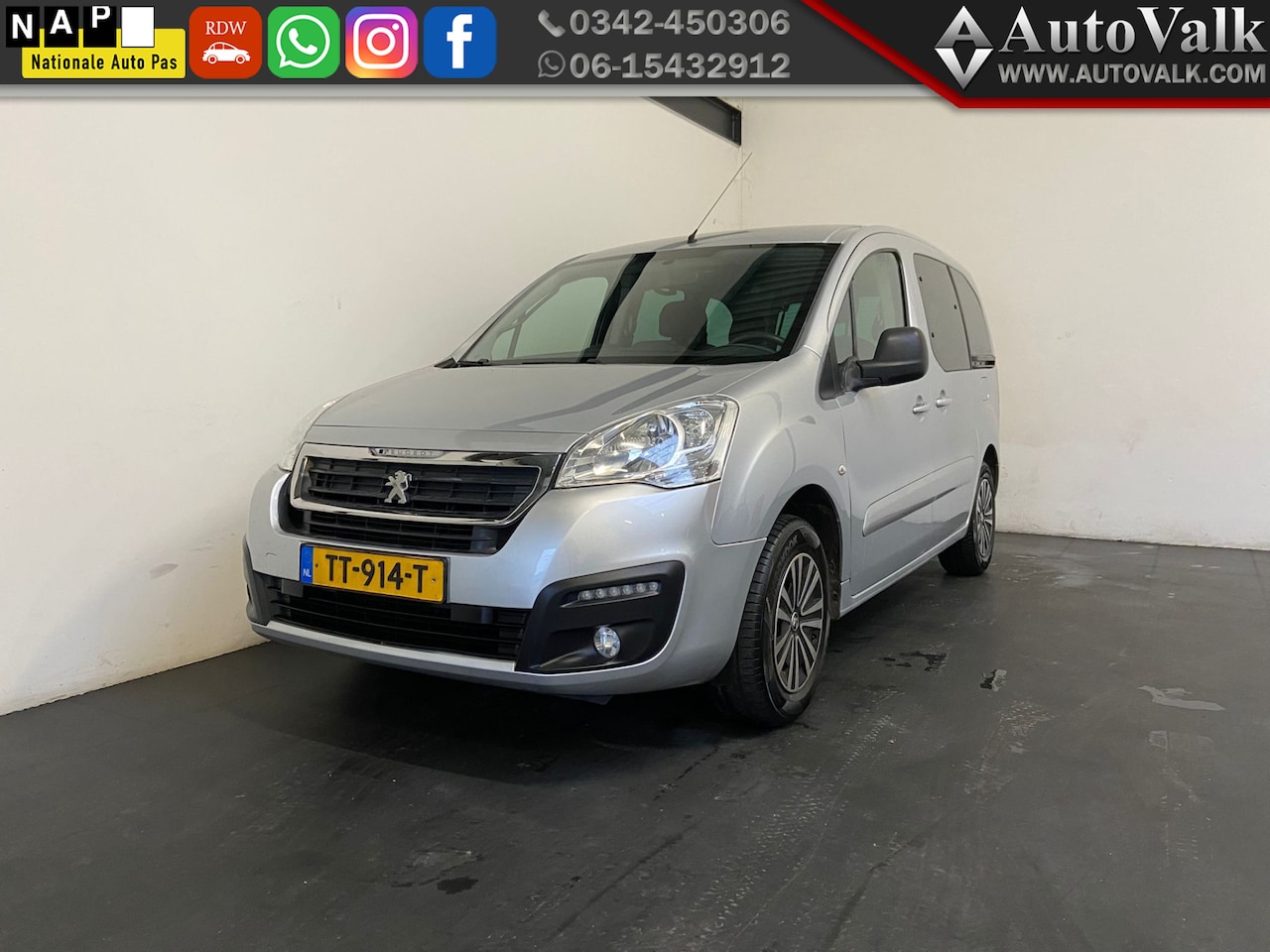 Peugeot Partner Tepee - 1.2 PureTech Active. Airco. APK 03-2027! - AutoWereld.nl