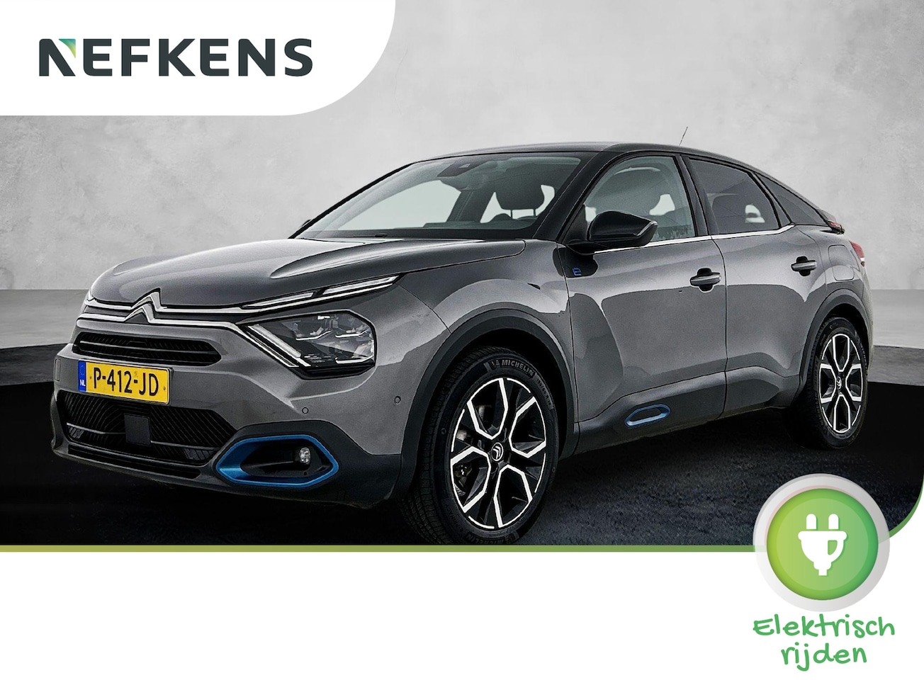 Citroën Ë-C4 - EV Shine 50 kWh 136pk | Accu SOH 90,6% | Navigatie | Achteruitrijcamera | Half Lederen com - AutoWereld.nl