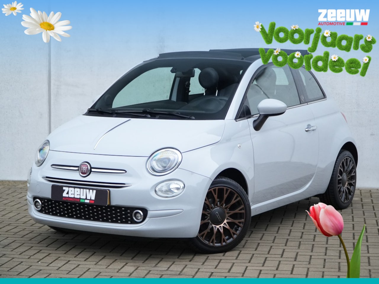Fiat 500 C - TwinAir Turbo 85 PK 120th | Carplay | Cruise | PDC | 16" - AutoWereld.nl