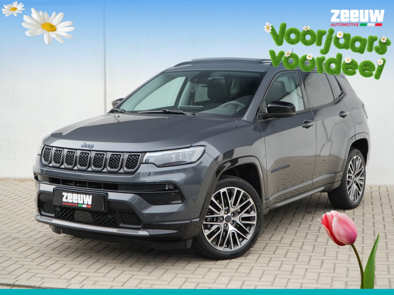 Jeep Compass - 4xe 240 PK Hybride Summit | Pano | Premium | LED | Winter | 19" - AutoWereld.nl