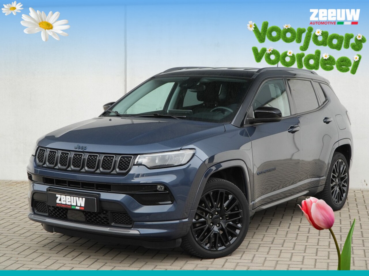 Jeep Compass - 4xe 240 PK Hybrid S | Leder | Navi | Winter | Trekhaak | 19" - AutoWereld.nl
