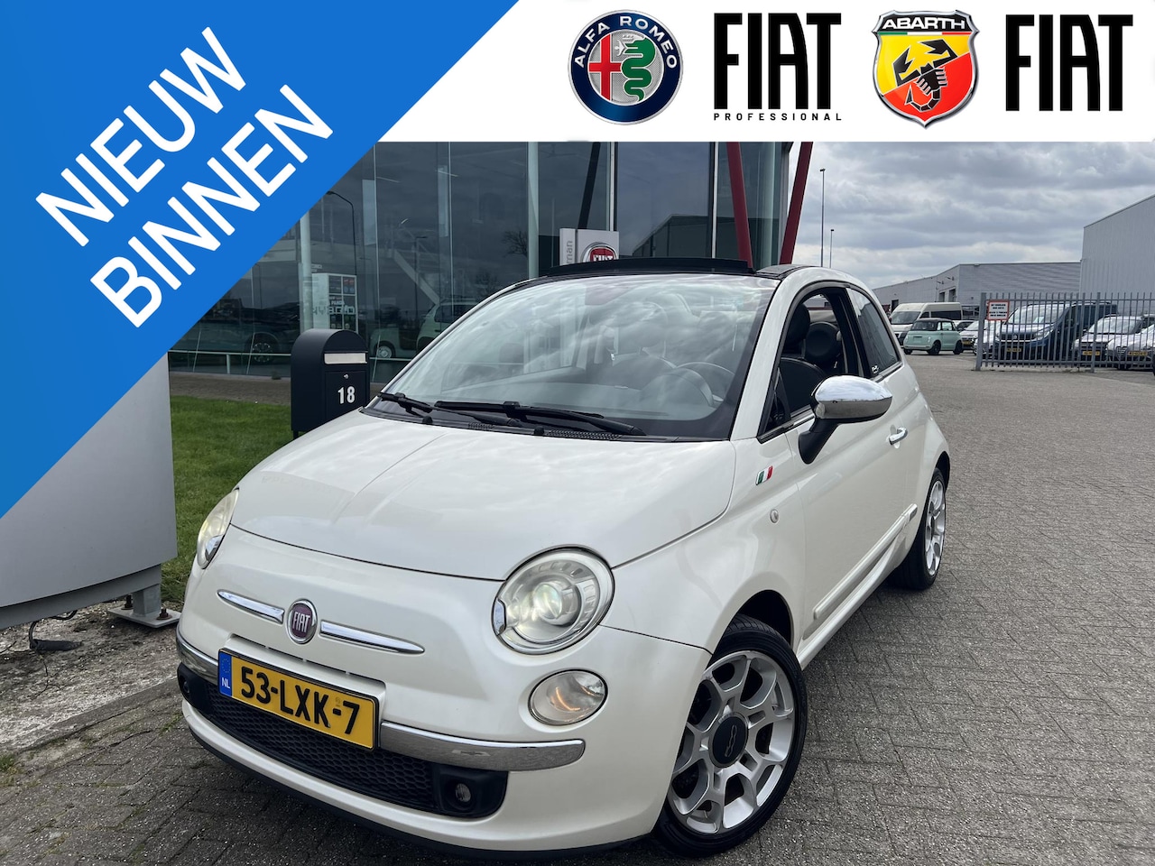 Fiat 500 C - 1.2 Rock | Automaat | Parelmoer | Automatische airco | Dealer OH | Parkeersensoren - AutoWereld.nl