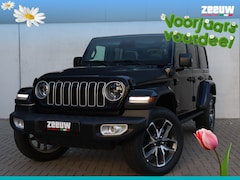 Jeep Wrangler Unlimited - 4xe 380 PK Sahara | Schuifdak | Leder | Camera | Navi | 20"