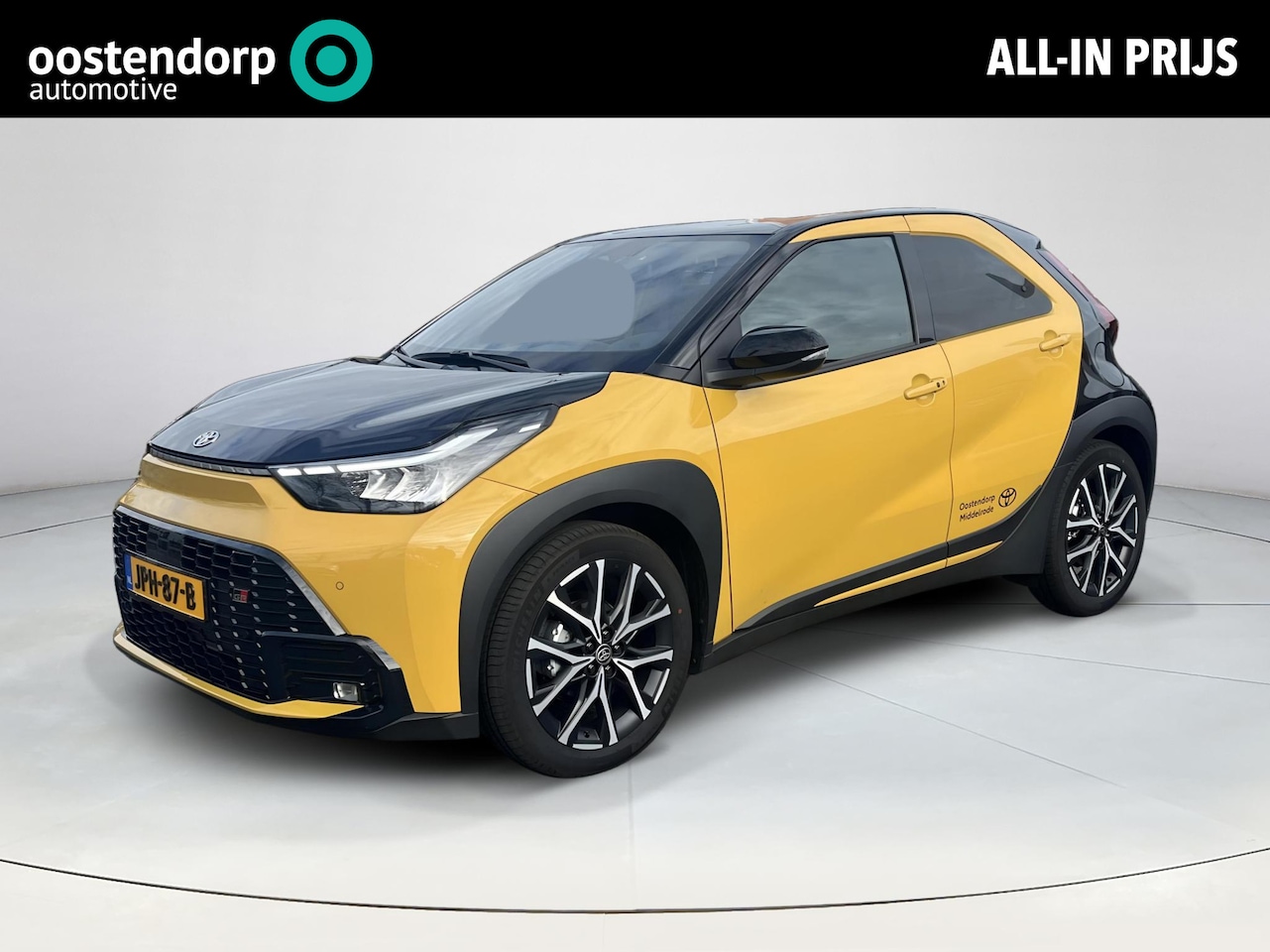Toyota Aygo X - Hybrid 115 GR Sport | Mustard Metallic | Demo - AutoWereld.nl