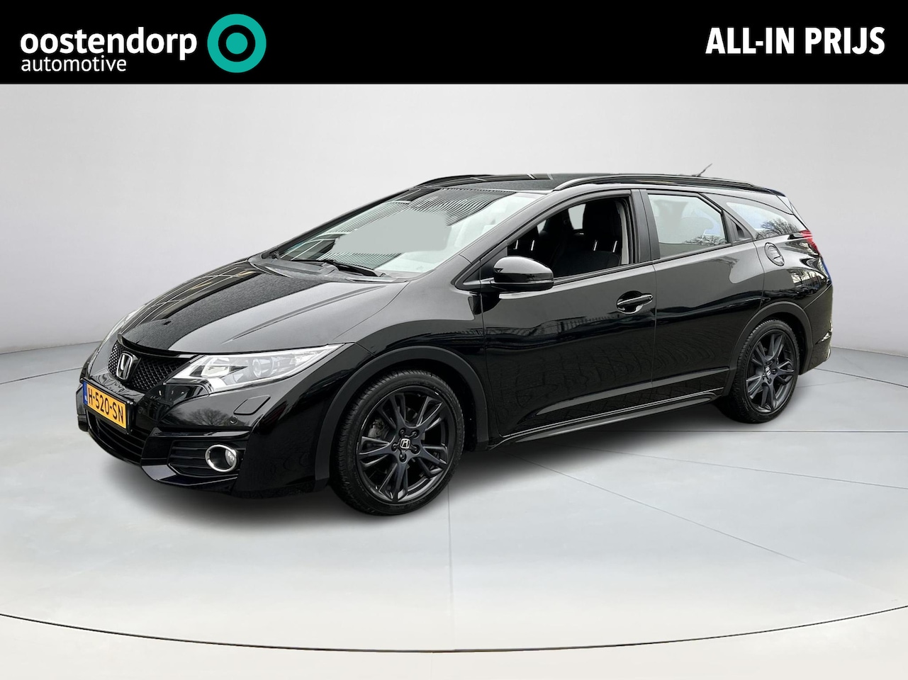 Honda Civic Tourer - 1.8 Elegance ZWART METALLIC - AutoWereld.nl