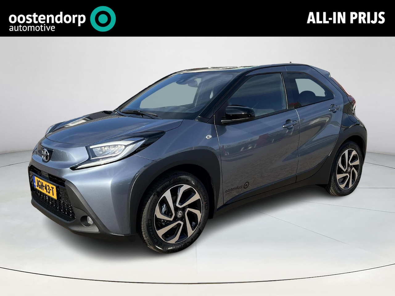 Toyota Aygo X - 1.0 VVT-i MT Pulse | Demonstratie auto | Celestite grey met zwart dak | - AutoWereld.nl