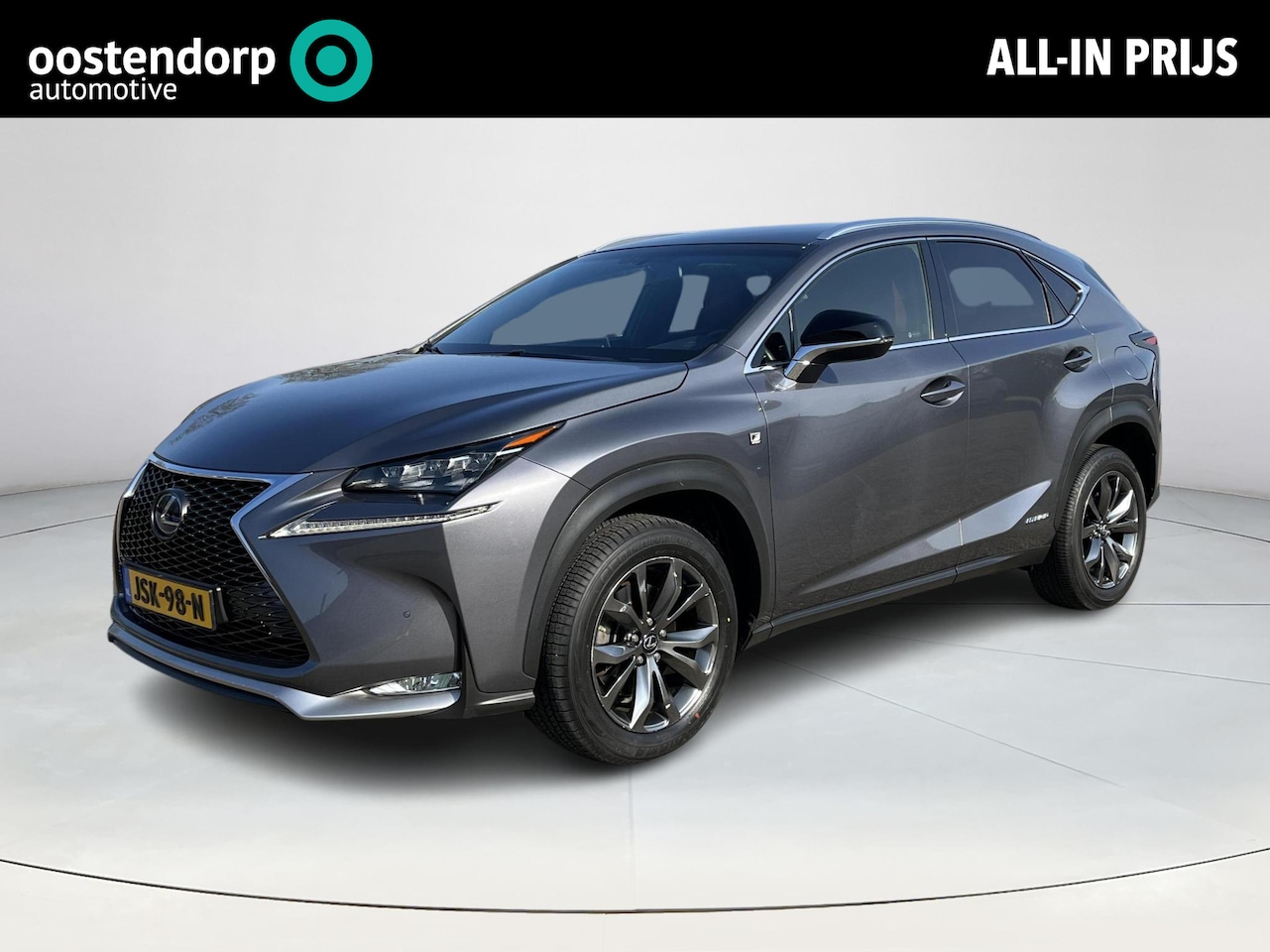 Lexus NX - 300h AWD F Sport Line | Navigatie| Stoelverwarming | Rood lederen bekleding | Elektrische - AutoWereld.nl