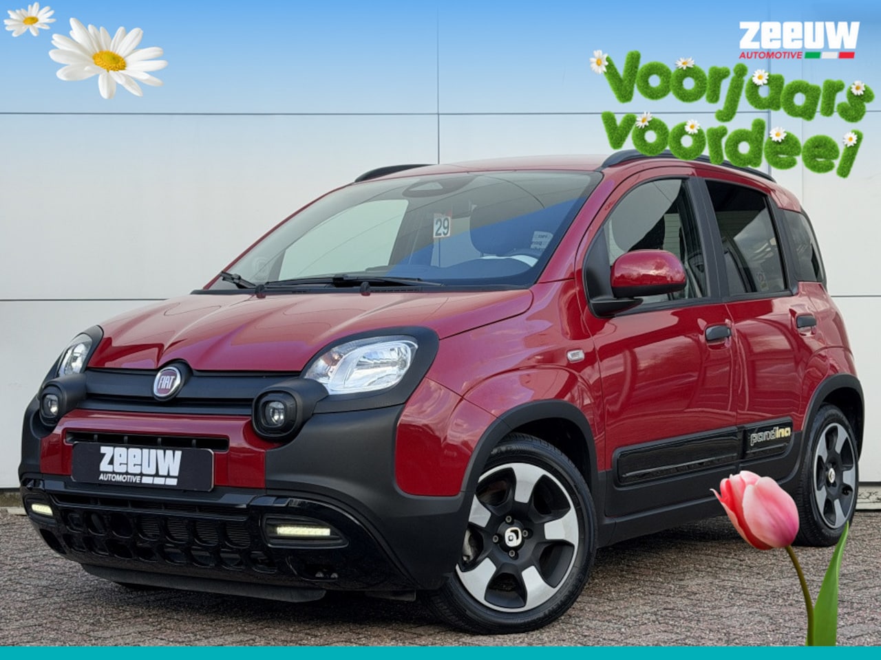 Fiat Panda - 1.0 Hybrid Pandina | Airco | Carplay | Cruise | 5zits | PDC - AutoWereld.nl