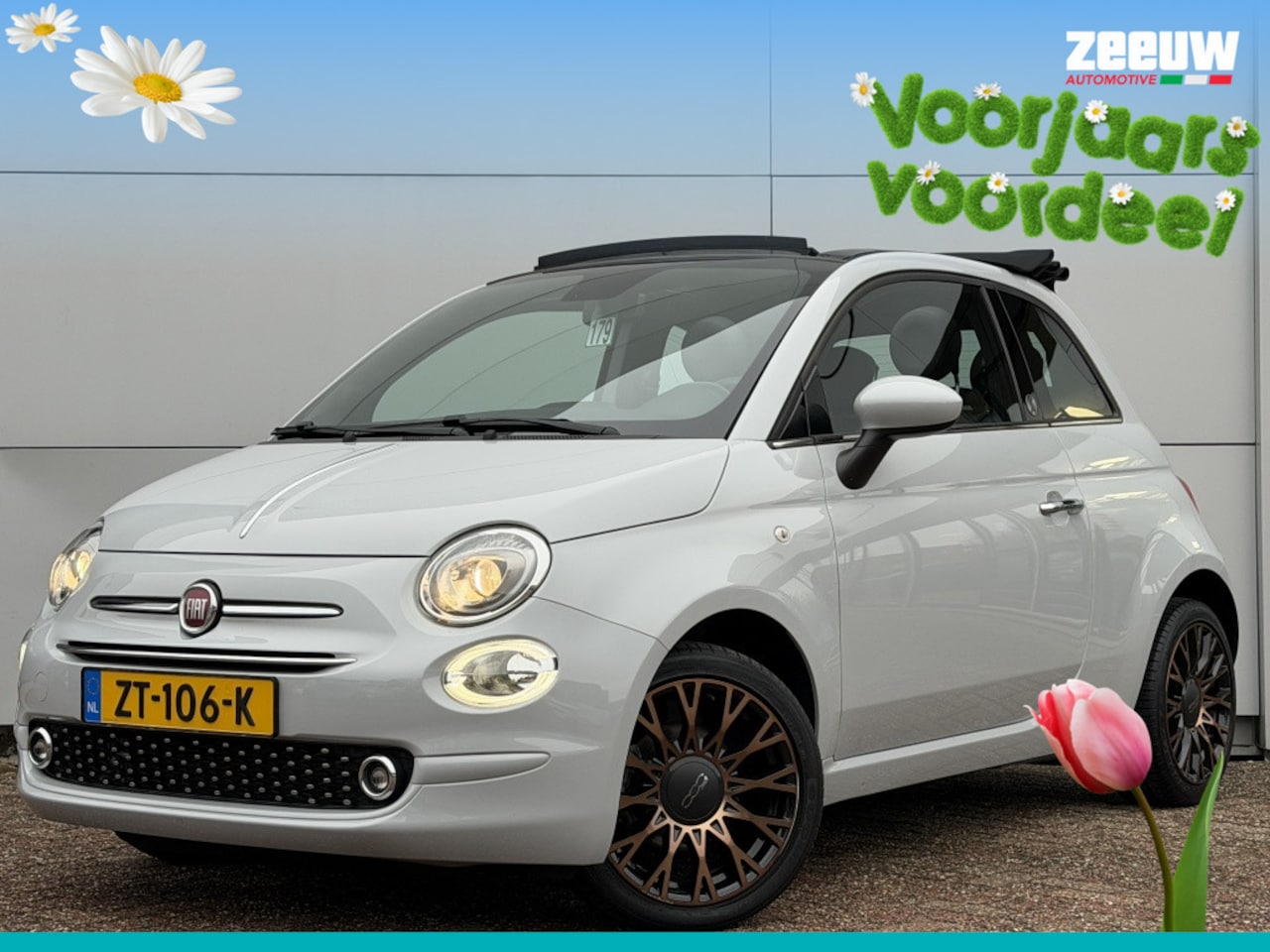 Fiat 500 C - TwinAir Turbo 85PK 120TH | Navi | Carplay | Clima | 16" - AutoWereld.nl