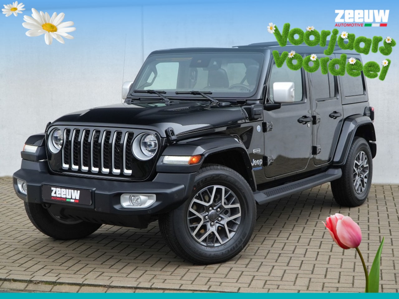 Jeep Wrangler Unlimited - 4xe 380 PK Sahara | Leder | Soft Top | Overland | Camera | 18" - AutoWereld.nl