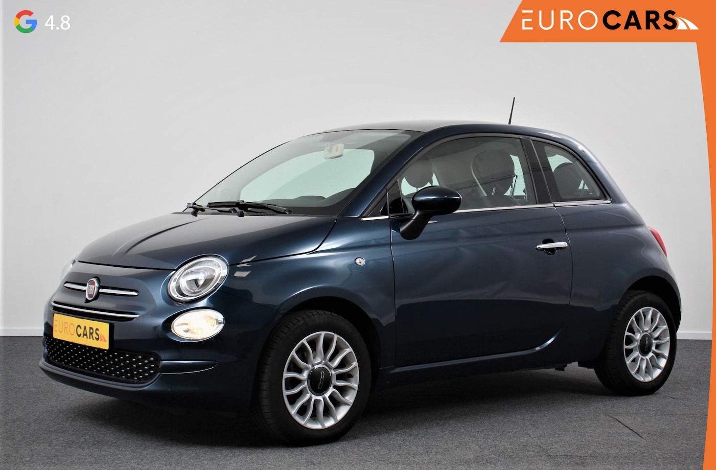 Fiat 500 - 1.2 Lounge | Navigatie | Climate Control | Lederen Bekleding | Panoramadak | Cruise Contro - AutoWereld.nl