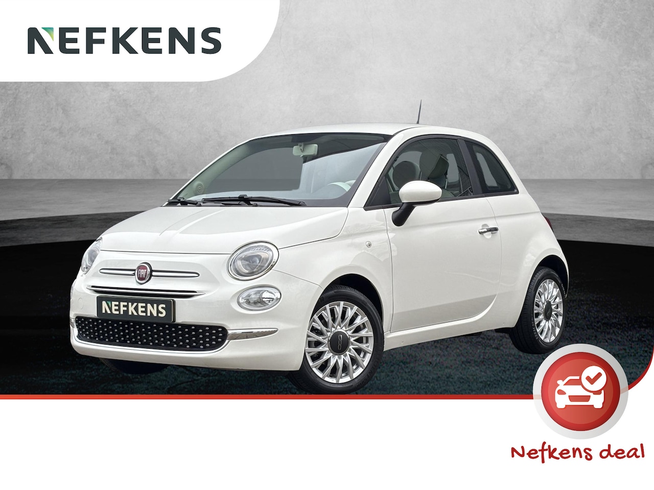Fiat 500 - 1.0 Hybrid Lounge | 1ste eigenaar | AppleCarPlay/Android | Airco | Cruise Control | 15" LM - AutoWereld.nl