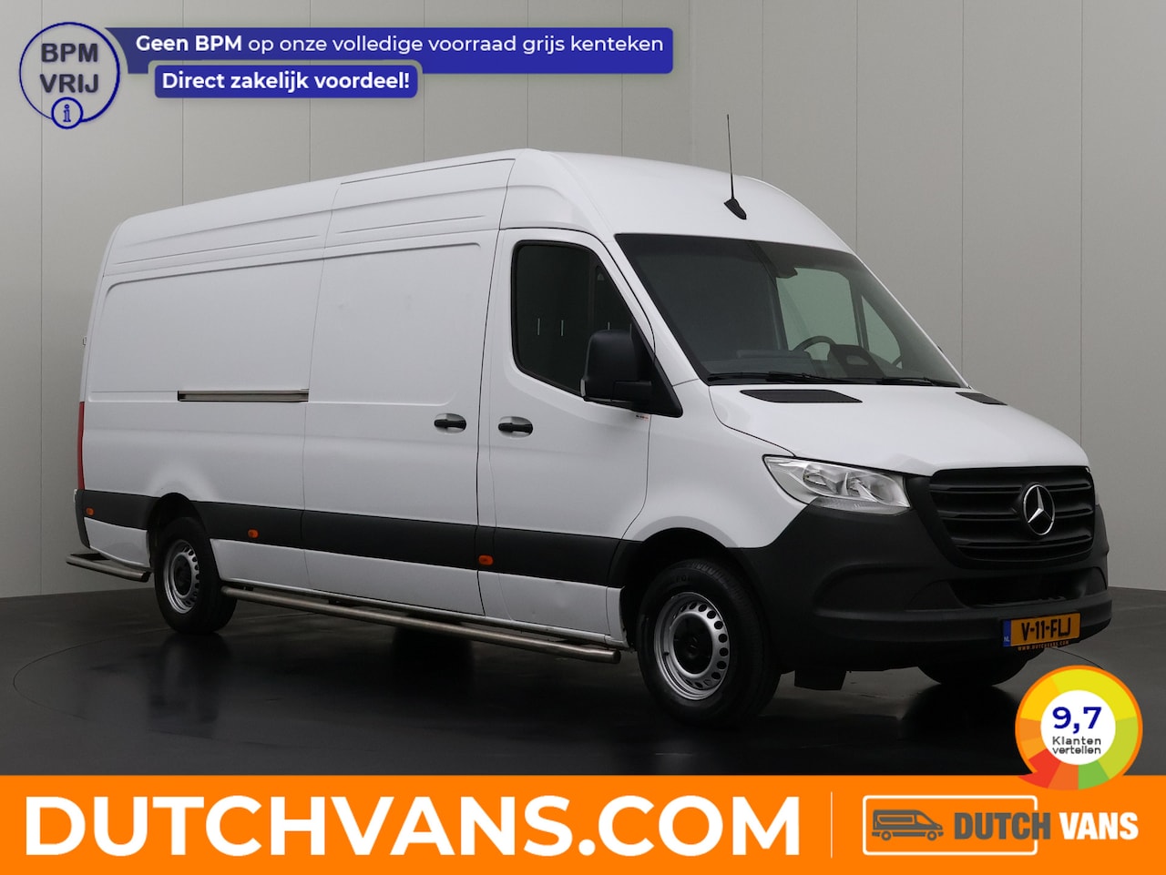 Mercedes-Benz Sprinter - Automaat L3H2 Maxi Pro | Fabriekgarantie | Camera | Airco | Cruise | 3-Zits | Betimmering - AutoWereld.nl