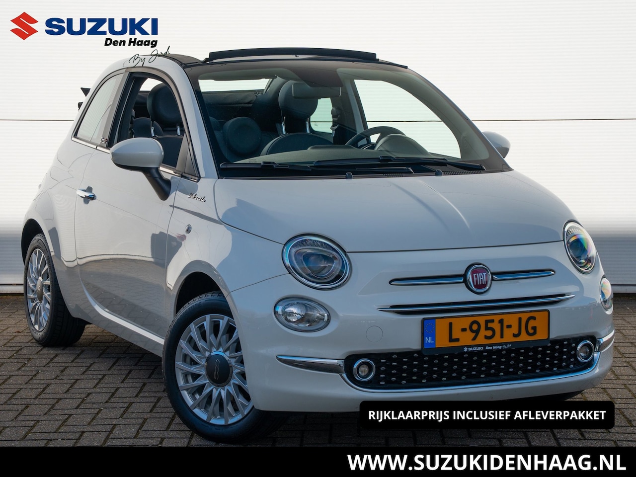 Fiat 500 C - 1.0 Hybrid Dolcevita|Cabrio| Apple/Andriod CarPlay| Cruise Control| Climate control| Leer| - AutoWereld.nl