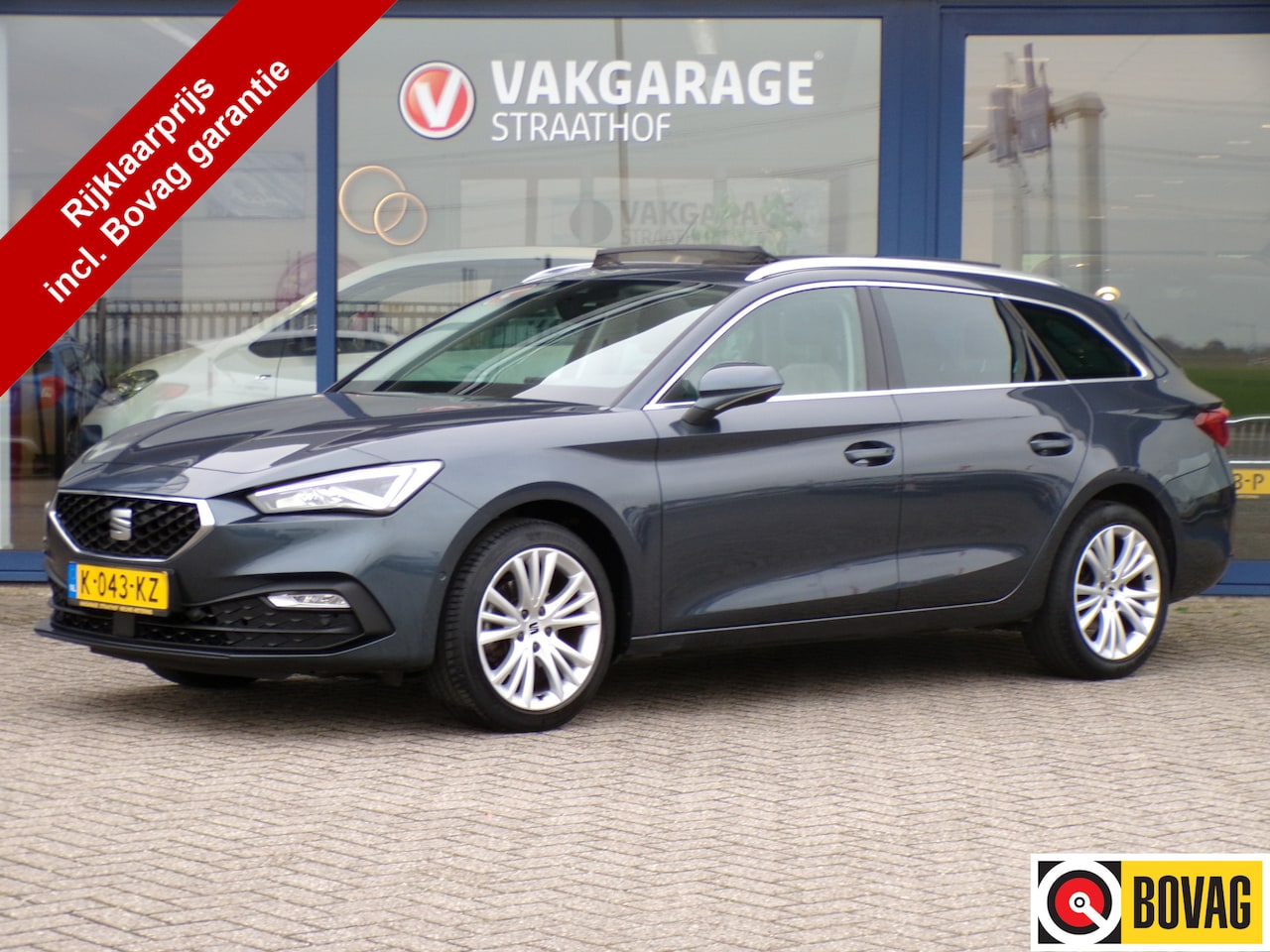 SEAT Leon Sportstourer - 1.5 TSI Style Launch Edition 1.5 TSI Style Launch Edition, Full LED / Trekhaak / Elektr. Schuifdak / Camera + Sensoren - AutoWereld.nl