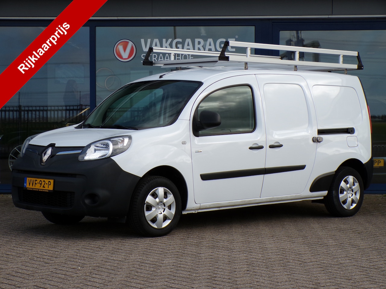 Renault Kangoo - Z.E. Maxi incl. Accu / Schuifdeur L+ R / Airco / Imperiaal / Kastinrichting - AutoWereld.nl