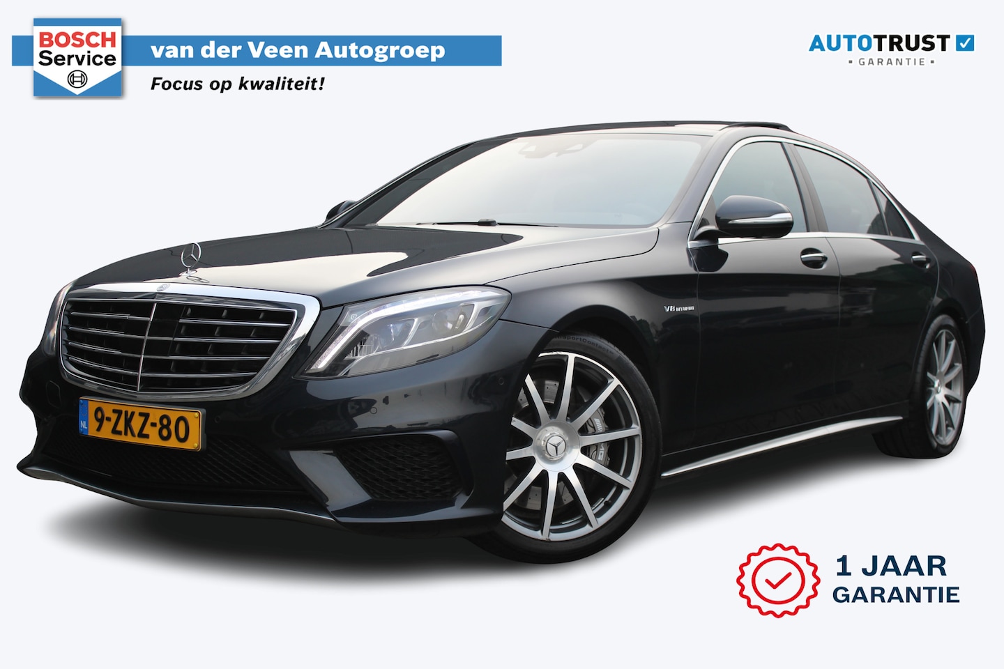 Mercedes-Benz S-klasse - AMG 63 4Matic Lang 585PK | Drivers Package | Burmester | Panoramadak | Nachtzicht | Soft-C - AutoWereld.nl
