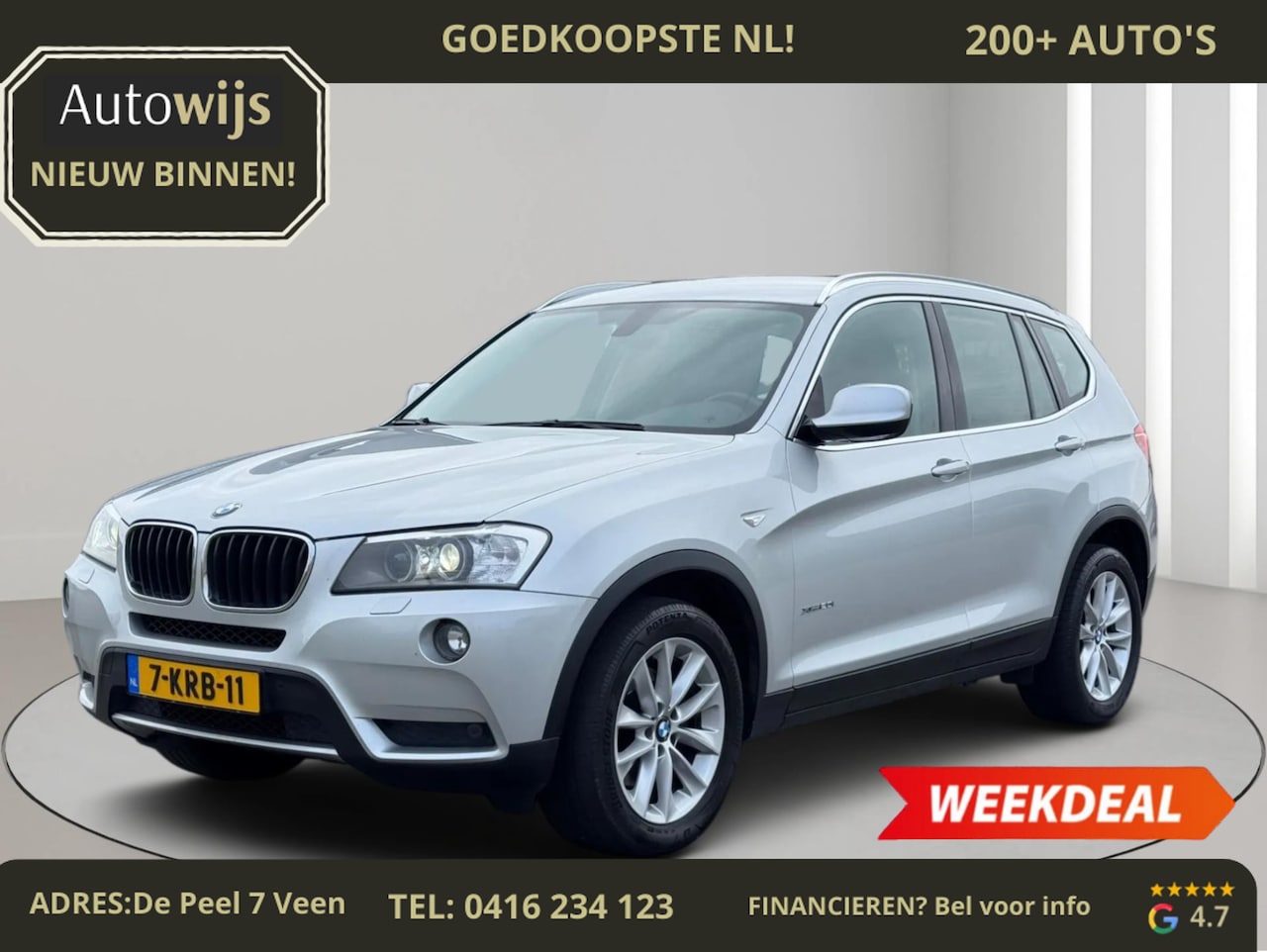BMW X3 - XDrive20i High Executive|NL AUTO|TREKHAAK|LEDER|XENON|NAVI|GOED ONDERHOUDEN - AutoWereld.nl