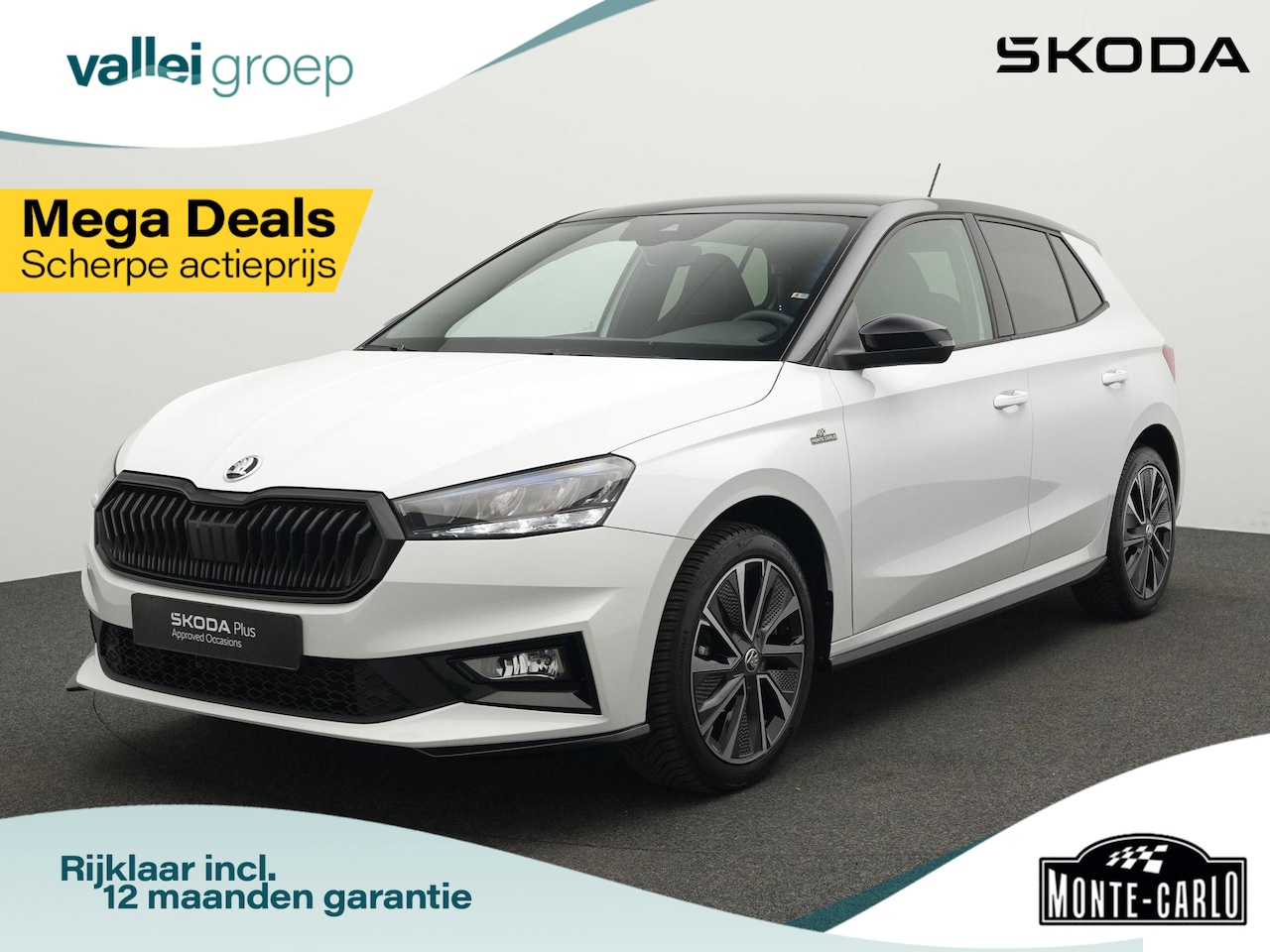 Skoda Fabia - 1.0 TSI 95 pk Monte Carlo | Navigatie | Parkeersensoren achter | Climatronic | Carplay - AutoWereld.nl