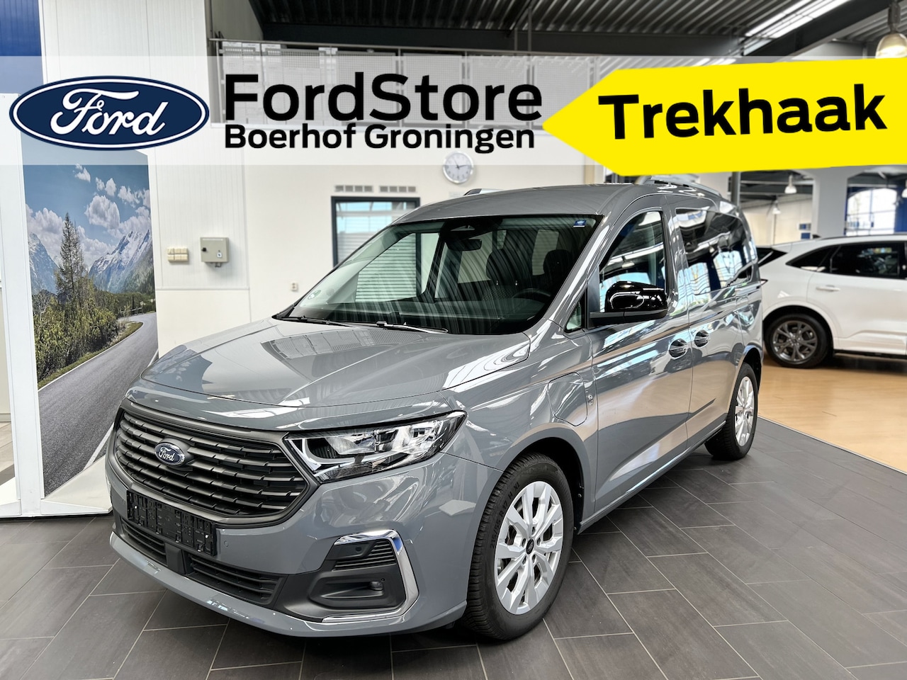 Ford Tourneo Connect - 1.5 PHEV 150pk Titanium | Trekhaak | Winterpack | Adaptive Cruise | AGR | All season bande - AutoWereld.nl