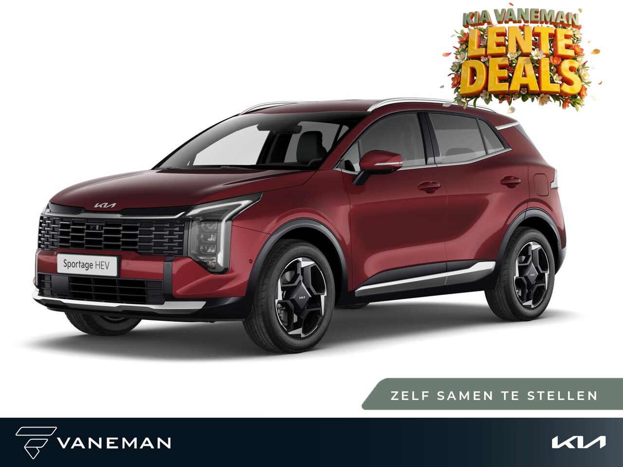 Kia Sportage - 1.6 T-GDi Hybrid DynamicLine | Buitensp.elektr.verstel -verwarmb.+inklapbaar | Zelf samens - AutoWereld.nl