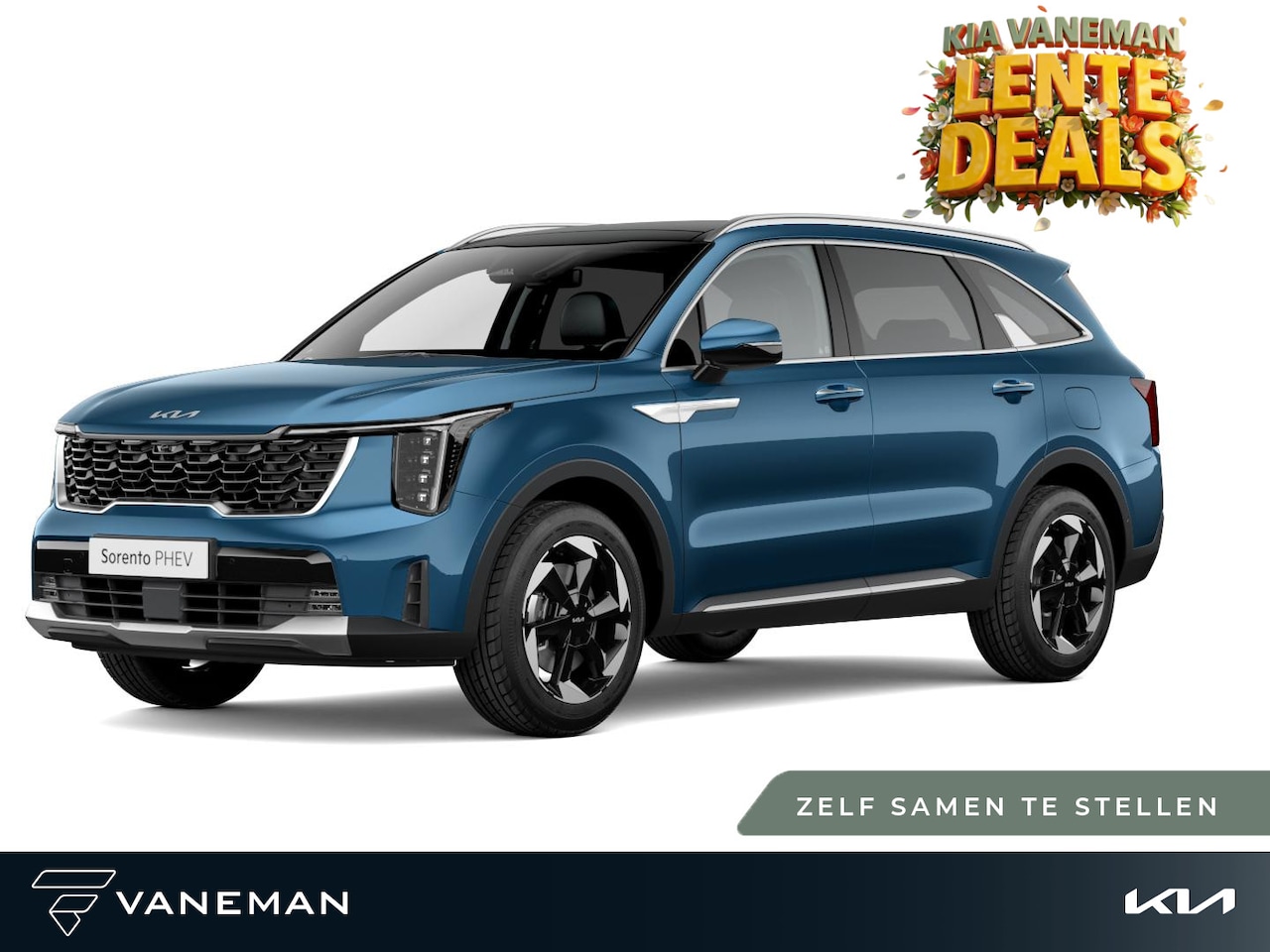 Kia Sorento - 1.6 T-GDi Plug-in Hybrid 4WD DynamicPlusLine 7p. | Achterbank verwarmd| Zelf samenstellen - AutoWereld.nl
