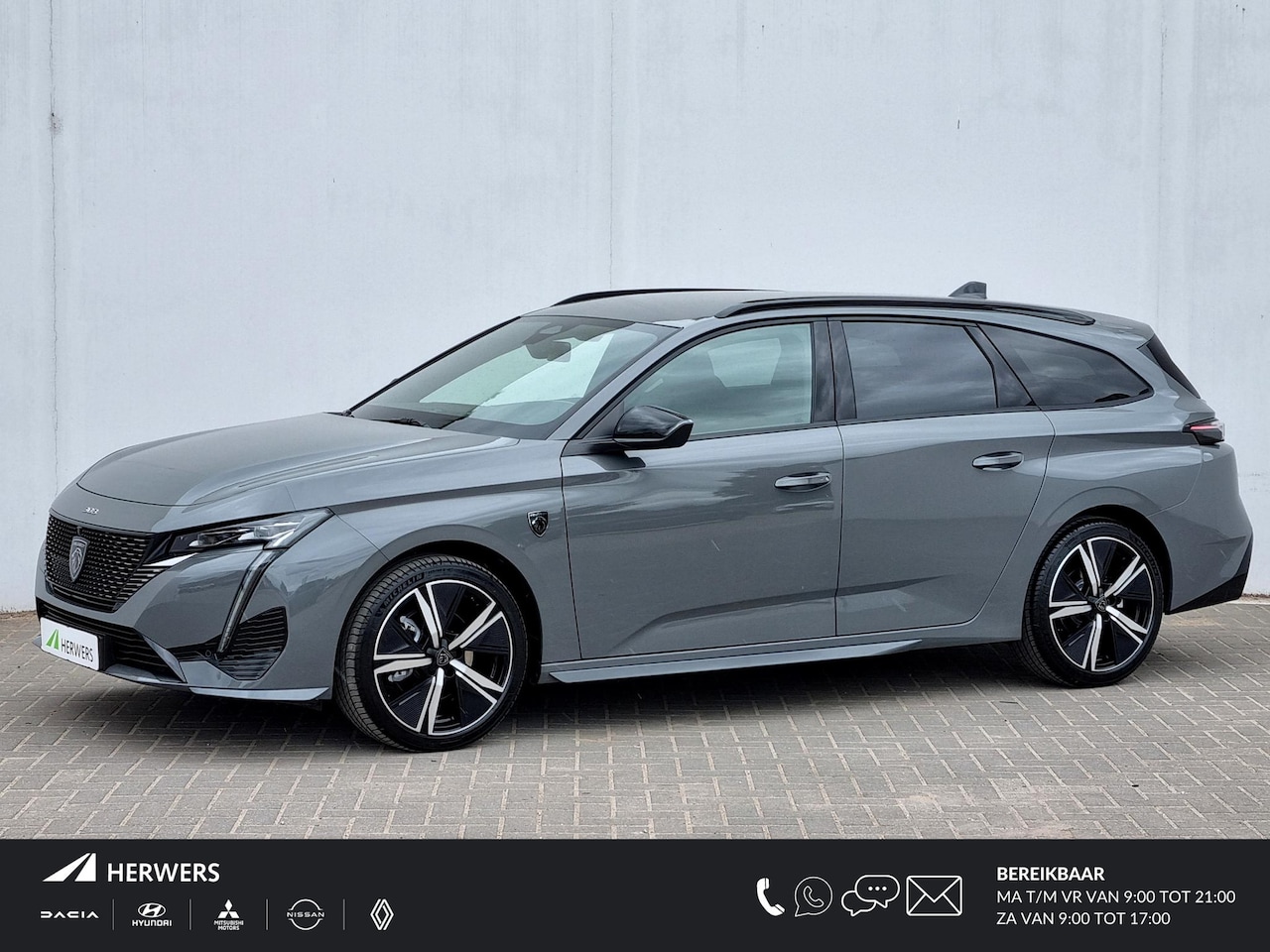 Peugeot 308 SW - Hybrid 145 e-DCS6 GT Automaat / Navigatie / Rondomzicht Camera / Cruise Control Adaptief / - AutoWereld.nl