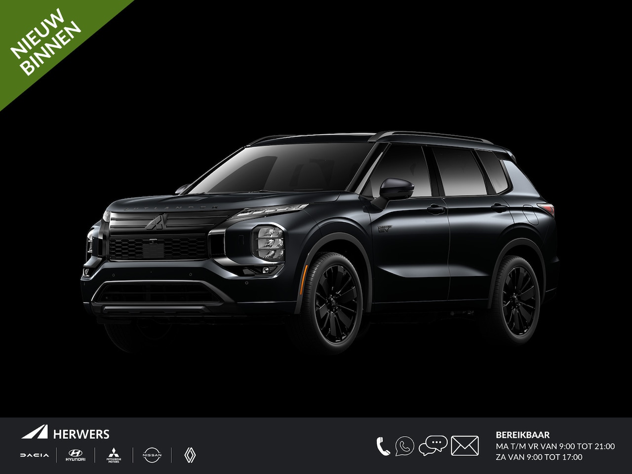 Mitsubishi Outlander - 2.4 PHEV Black Edition MY26 / € 4.000,- Voordeel Op Nieuwprijs / Prijs is Rijklaar / Elekt - AutoWereld.nl