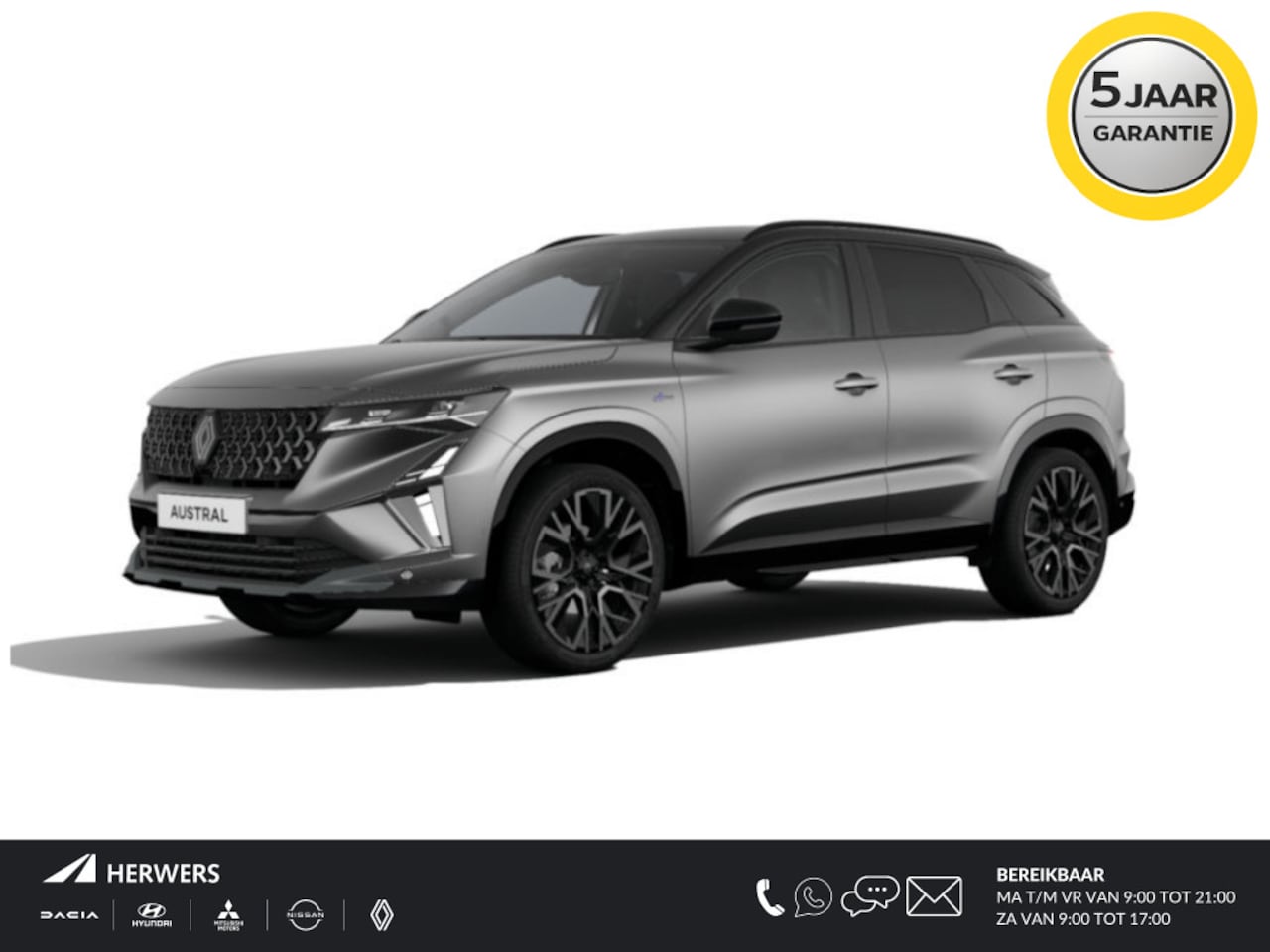 Renault Austral - mild hybrid 160pk X-tronic iconic esprit Alpine - AutoWereld.nl