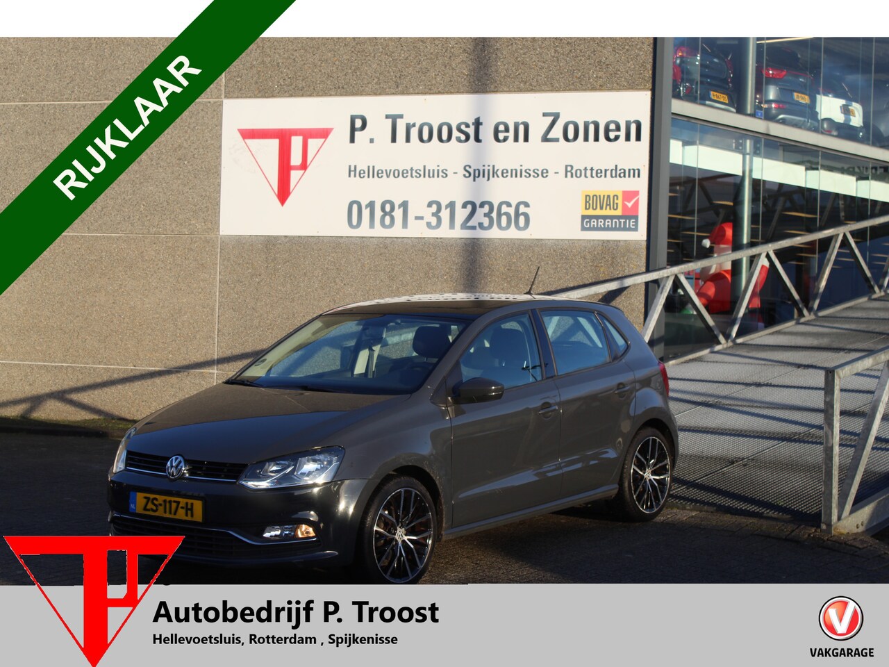 Volkswagen Polo - 1.2 TSI Highline Panoramadak/Bluetooth/Airco/Licht metalen velgen 2de Paasdag geopend 12:0 - AutoWereld.nl
