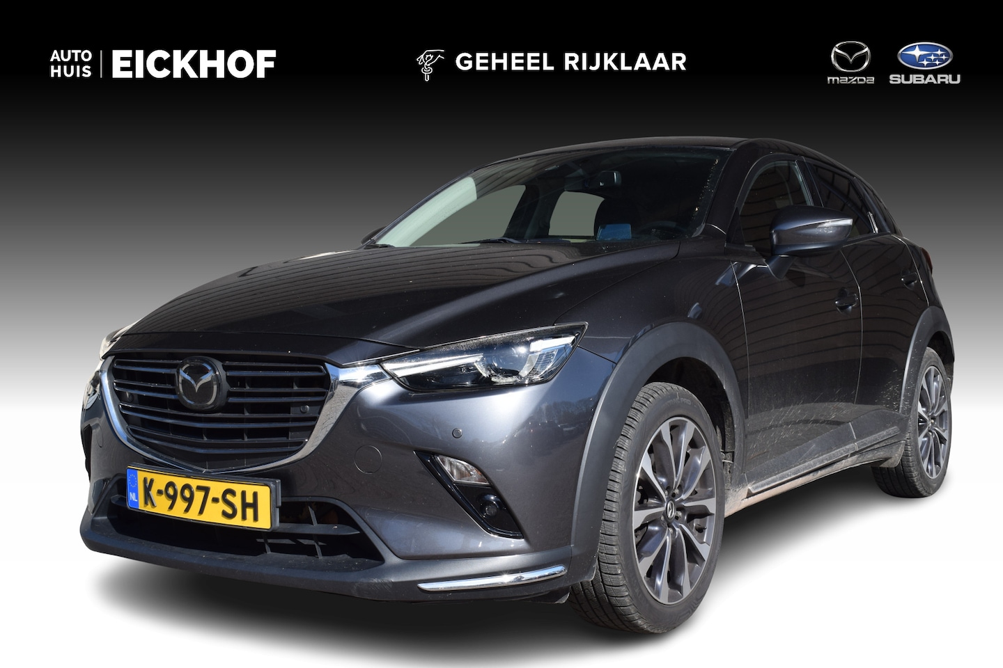 Mazda CX-3 - 2.0 SkyActiv-G 120 GT-M - Black Leather Pack - Trekhaak - All season banden - AutoWereld.nl