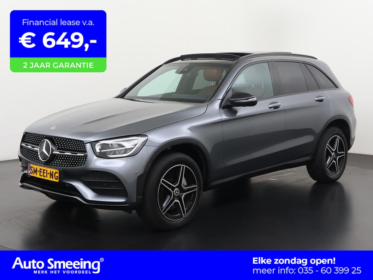 Mercedes-Benz GLC-klasse - 300e 4MATIC AMG Night Premium Plus | Leder | Panoramadak | 360 Camera | Zondag Open! - AutoWereld.nl