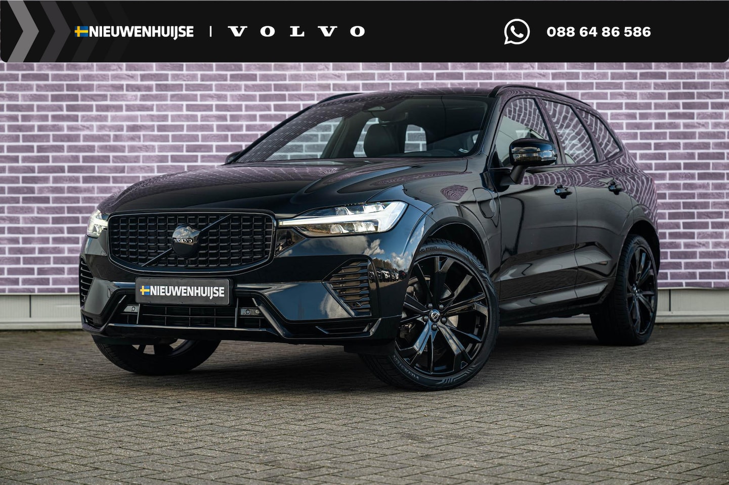 Volvo XC60 - 2.0 T6 Plug-in hybrid AWD Plus Black Edition | Long Range | Adaptieve Cruise Control | Pan - AutoWereld.nl