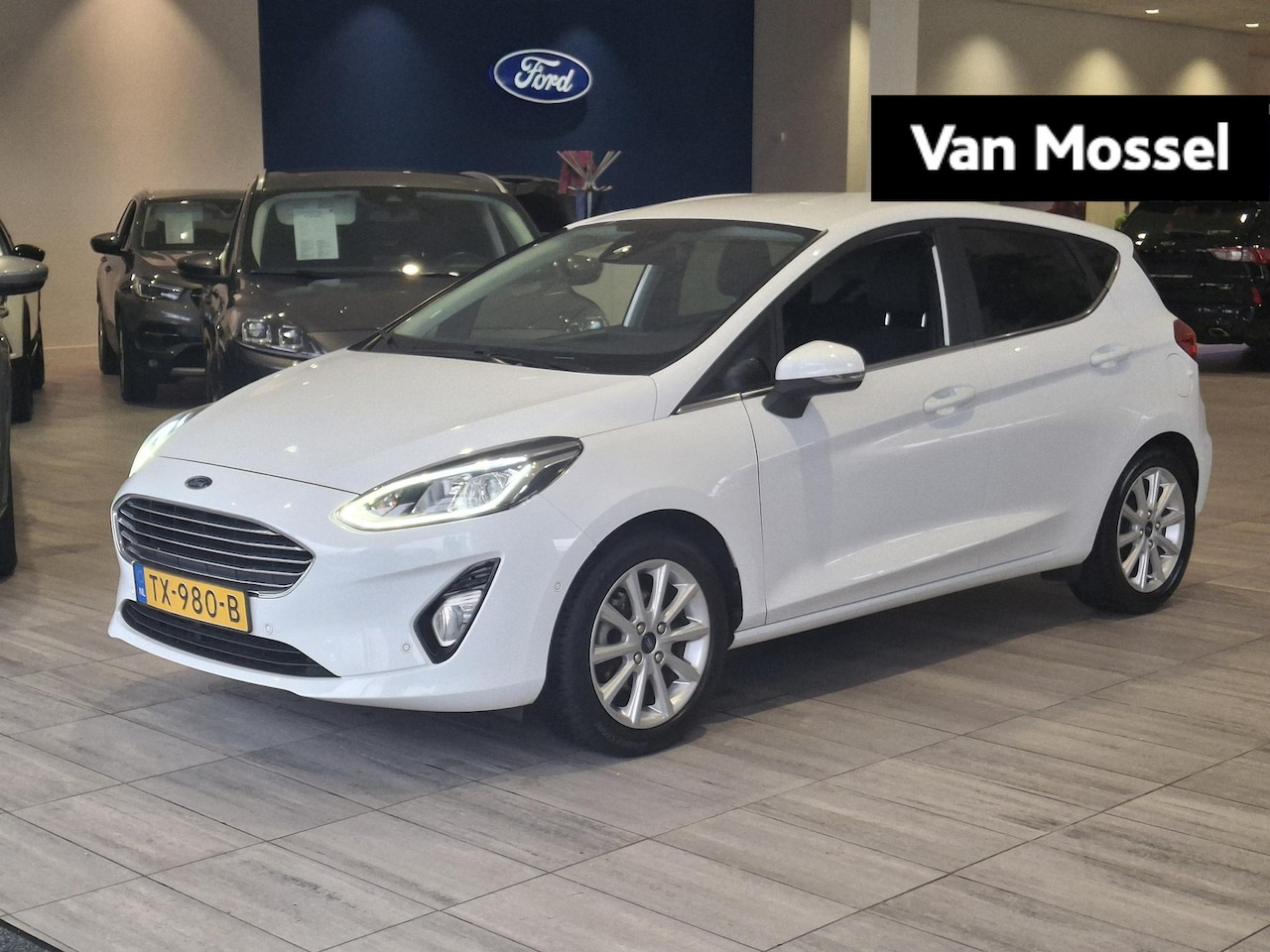 Ford Fiesta - 1.0 EcoBoost Titanium | Trekhaak | Camera | Elektrische ramen | Parkeersensoren voor & ach - AutoWereld.nl
