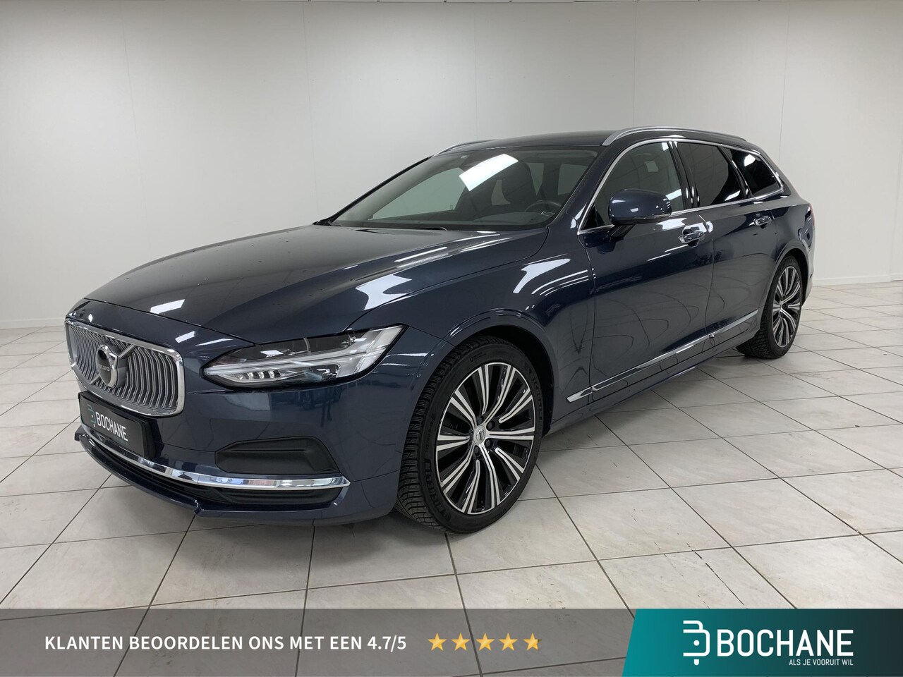 Volvo V90 - 2.0 B4 Inscription UITKLAPBARE TREKHAAK | ACHTERUITRIJCAMERA | NAVIGATIE | LEDEREN BEKLEDI - AutoWereld.nl