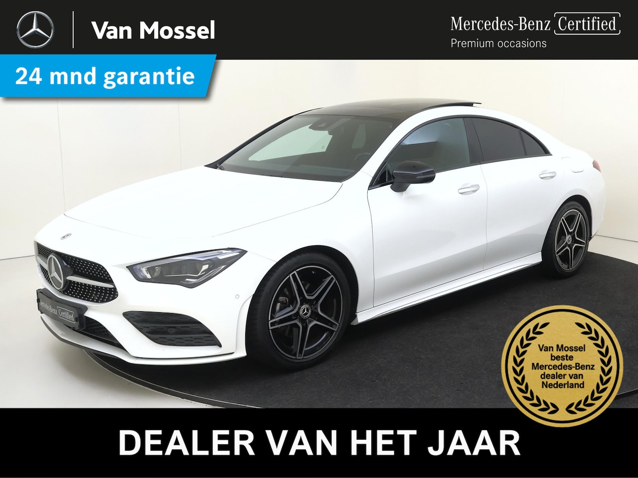 Mercedes-Benz CLA-Klasse - 180 Business Solution AMG / Panoramadak/ Night/ Sfeerverlichting/ Memory/ Multibeam - AutoWereld.nl
