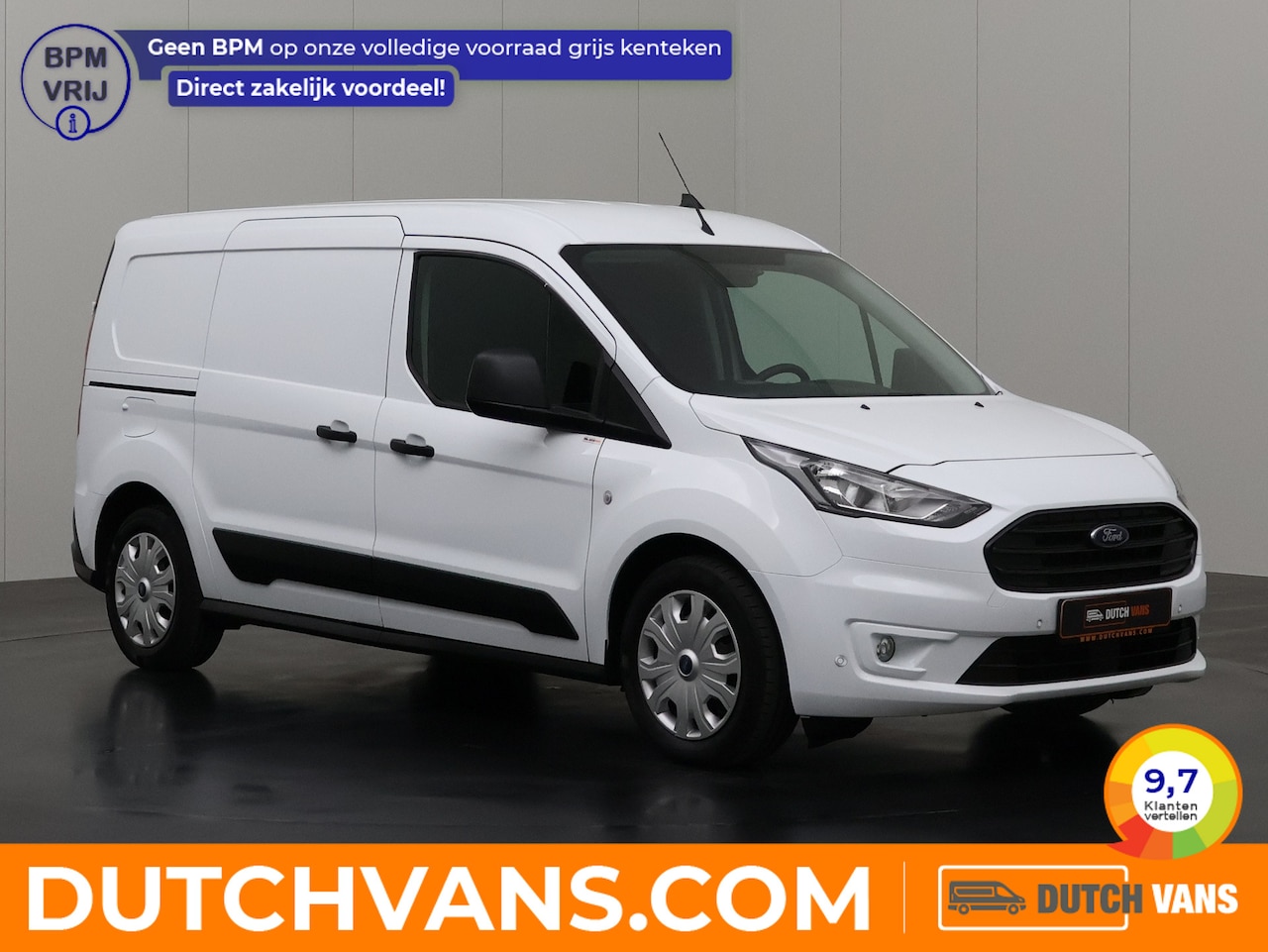 Ford Transit Connect - Benzine Lang | 3-Zits | Airco | Cruise | Trekhaak - AutoWereld.nl