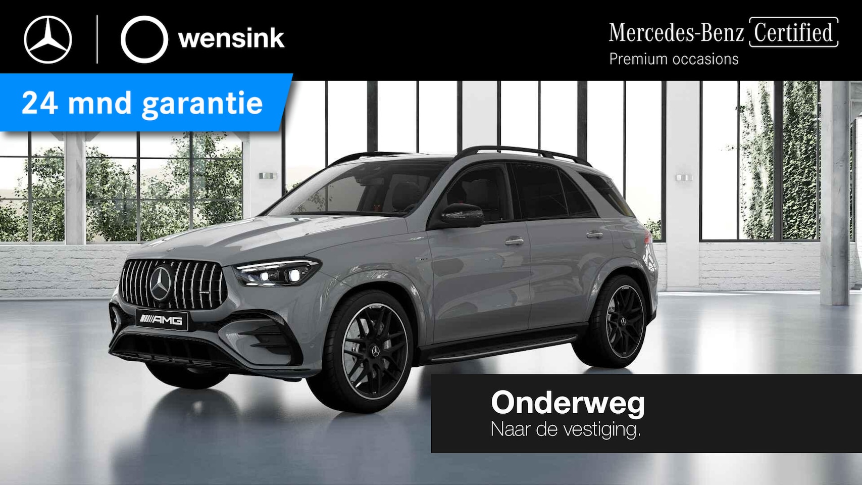 Mercedes-Benz AMG GLE - 53 Hybrid 4MATIC+ | Alpin grau | Head up display | Panoramadak | Trekhaak | Multibeam | Wi - AutoWereld.nl