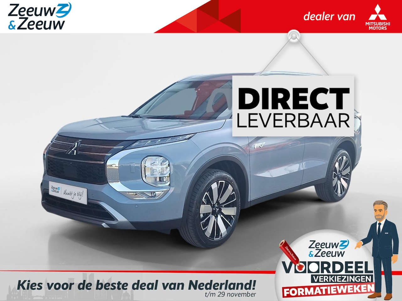 Mitsubishi Outlander - 2.4 PHEV First Edition | 7500 EURO KORTING | NU DIRECT LEVEBAAR | 8 JAAR GARANTIE | - AutoWereld.nl