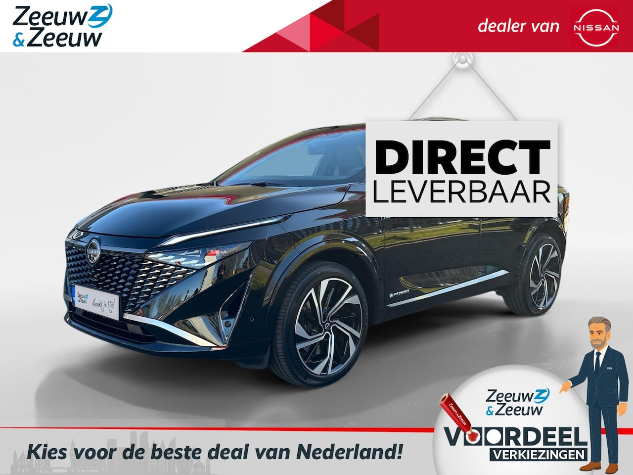 Nissan Qashqai - 1.5 e-Power Tekna Plus | DE NIEUWE GENERATIE E-POWER| DIRECT LEVERBAAR | €3500,- KORTING | - AutoWereld.nl