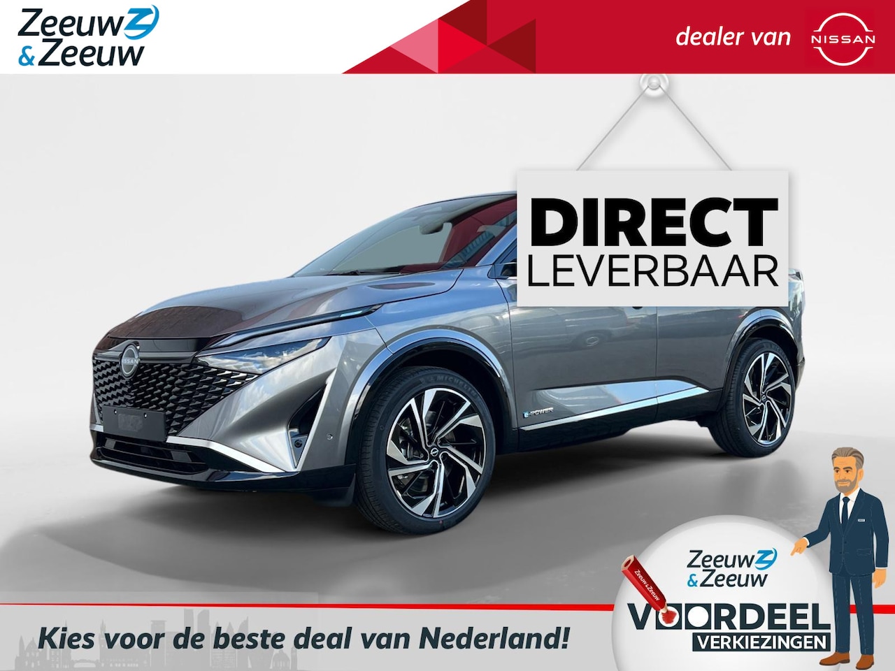Nissan Qashqai - 1.5 e-Power Tekna Plus | DE NIEUWE GENERATIE E-POWER| DIRECT LEVERBAAR | €3500,- KORTING | - AutoWereld.nl