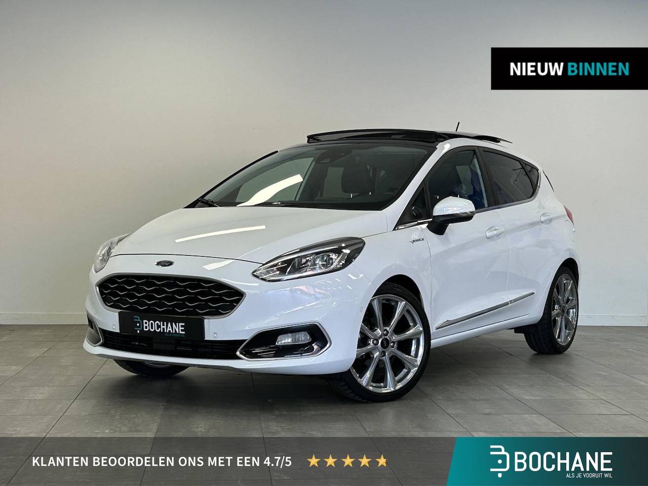 Ford Fiesta - 1.0 EcoBoost Vignale Automaat | Leder | Panoramadak | 1e eigenaar - AutoWereld.nl
