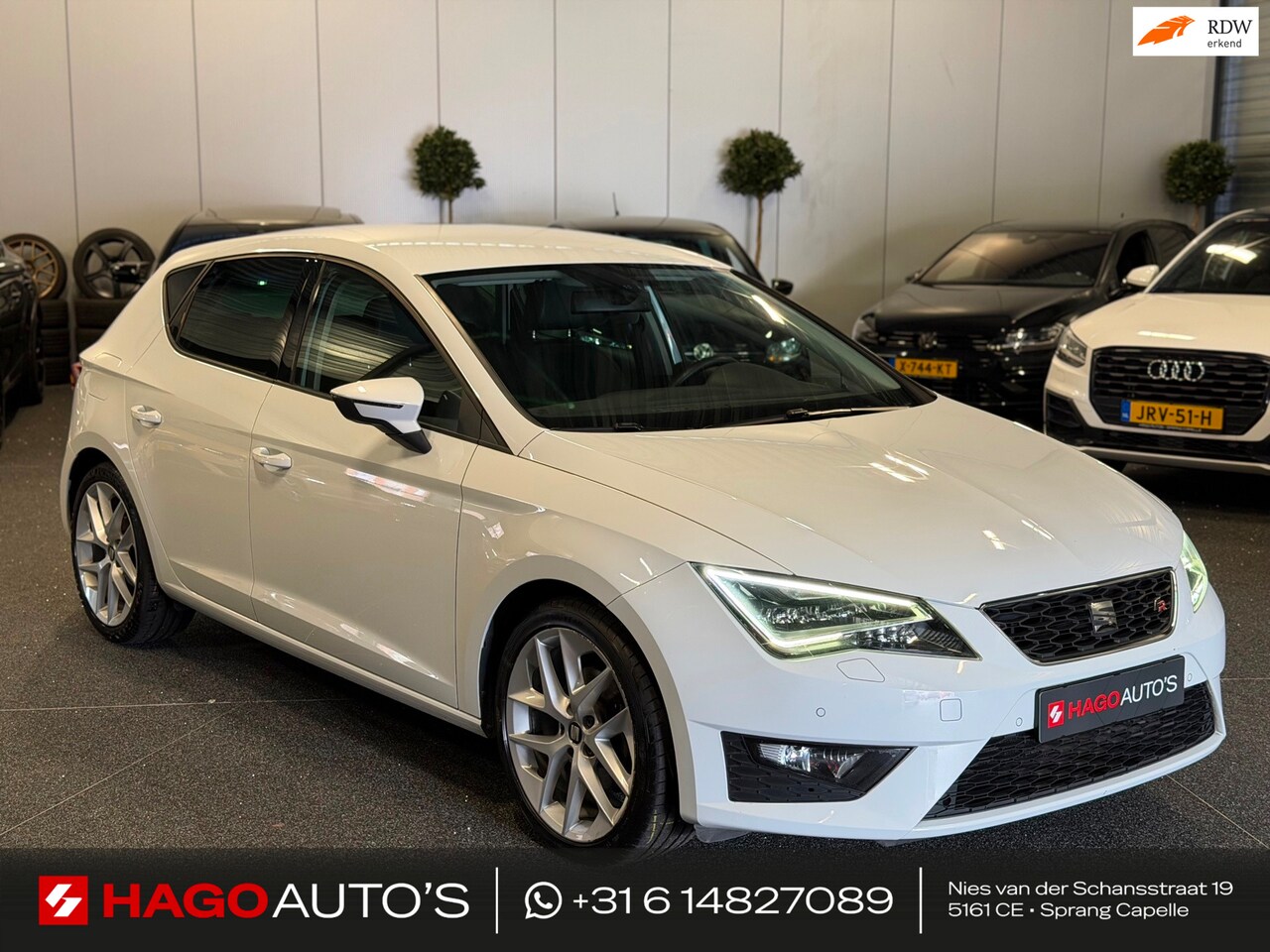 SEAT Leon - 1.4 TSI FR 2E-EIG/LED/NAVI/CRUISE/DCC/PDC/SEAT-SOUND/HALF-LEDER/STOELVERW - AutoWereld.nl