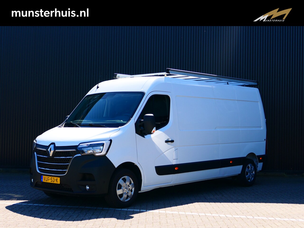 Renault Master - T35 2.3 dCi 150 L3H2 Energy *Incl. Imperiaal + ladder!* - Trekhaak, cruise, navi, dode hoe - AutoWereld.nl