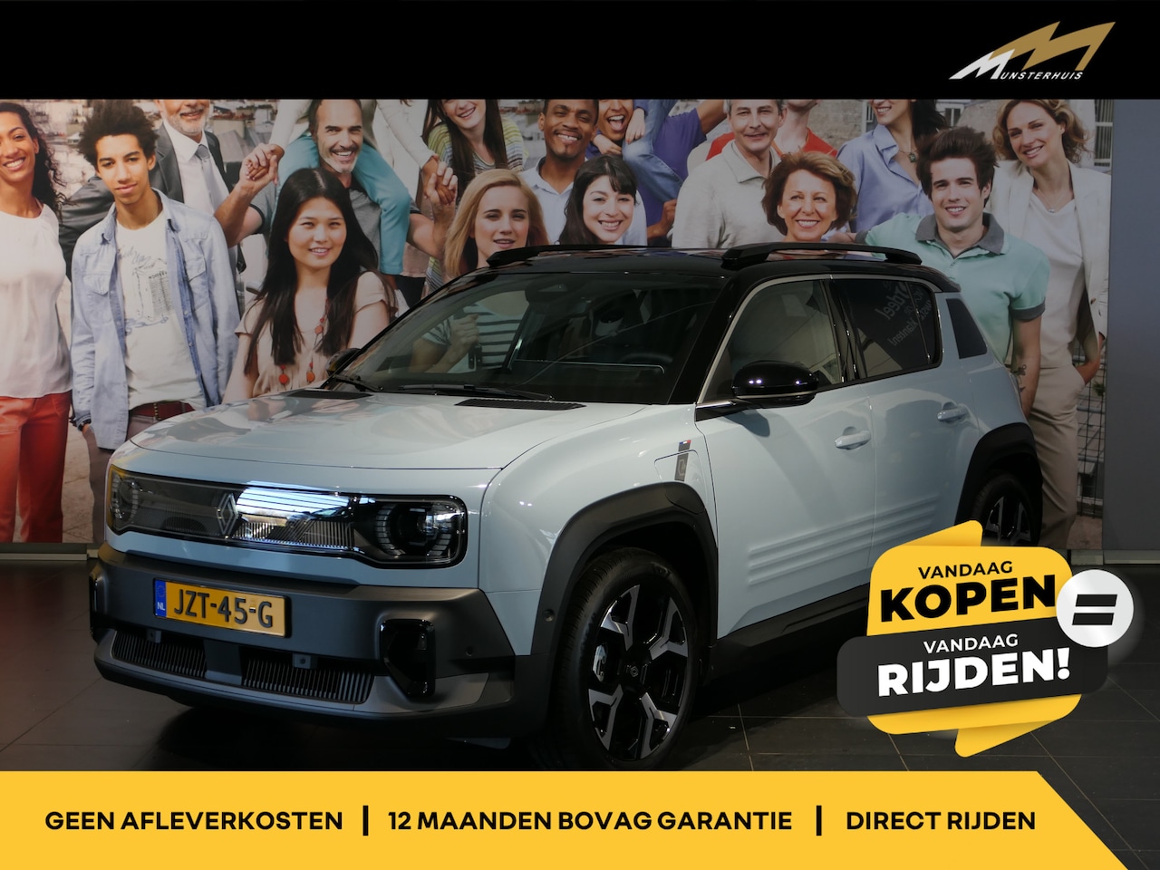 Renault 4 - comfort range techno 52 kWh - NIEUW! - Elektrische kofferbakklep - Dodehoek - Stoel + stuu - AutoWereld.nl