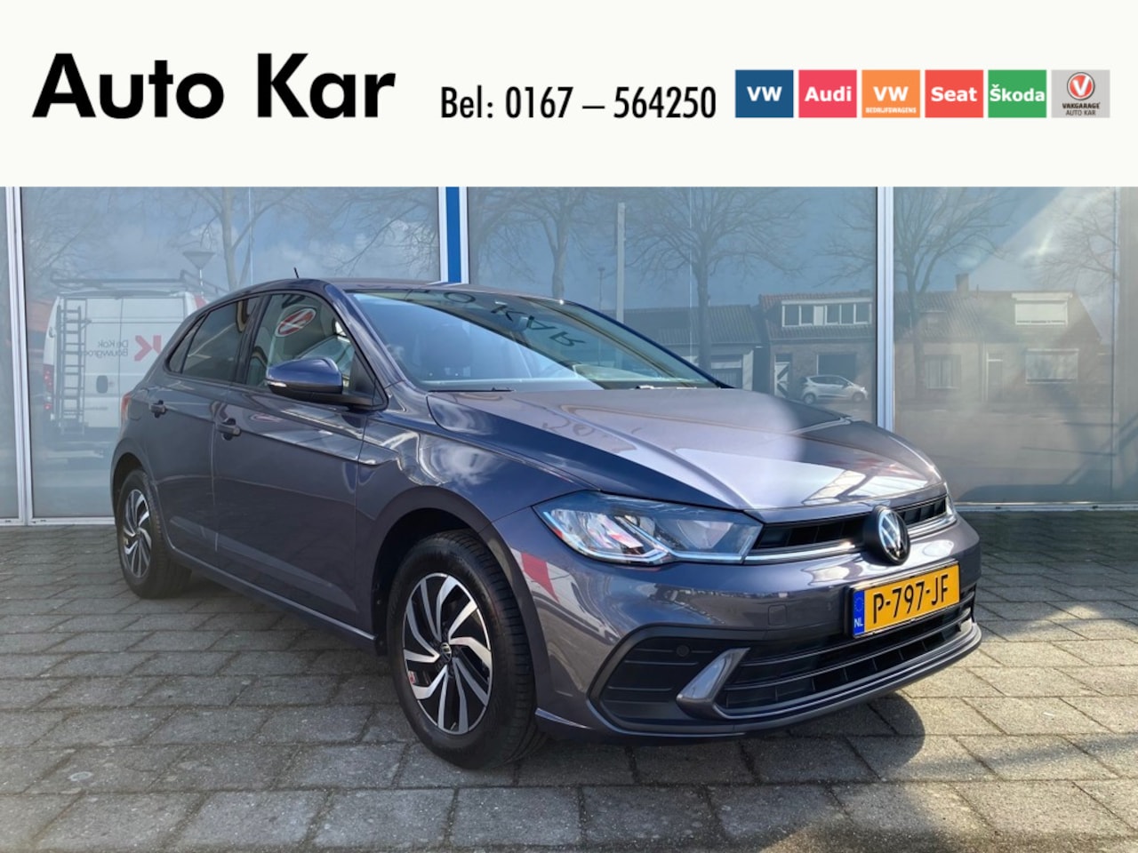 Volkswagen Polo - 1.0 TSI Life Business Climatronic Parkeersensoren Navigatie Inklapbare spiegels - AutoWereld.nl