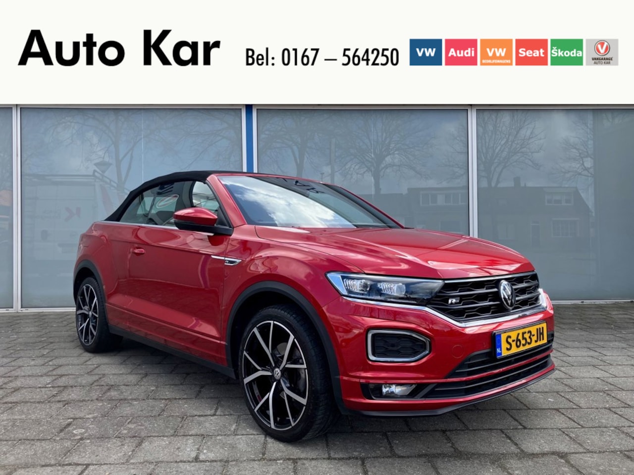 Volkswagen T-Roc Cabrio - 1.5 TSI automaat R-Line Climatronic Trekhaak Stoelverwarming Digitaal dashboard - AutoWereld.nl