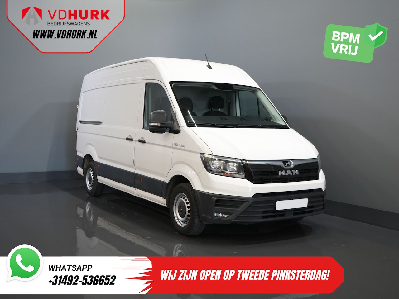 MAN TGE - 3.140 140 pk 2.0 TDI DSG Aut. L3H3 EXPORT 270Gr.Deuren/ Gev.Stoel/ Navi/ Carplay/ Camera/ - AutoWereld.nl